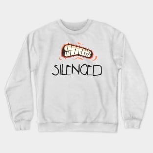 Silenced sewn lips protest Crewneck Sweatshirt